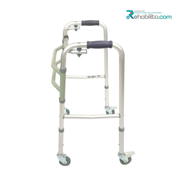 Fixed walker with 4 wheels Carter Vitea Care