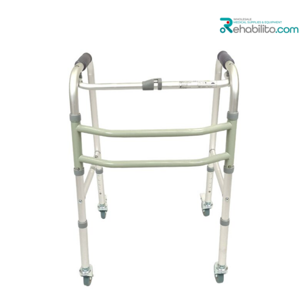 Fixed walker with 4 wheels Carter Vitea Care