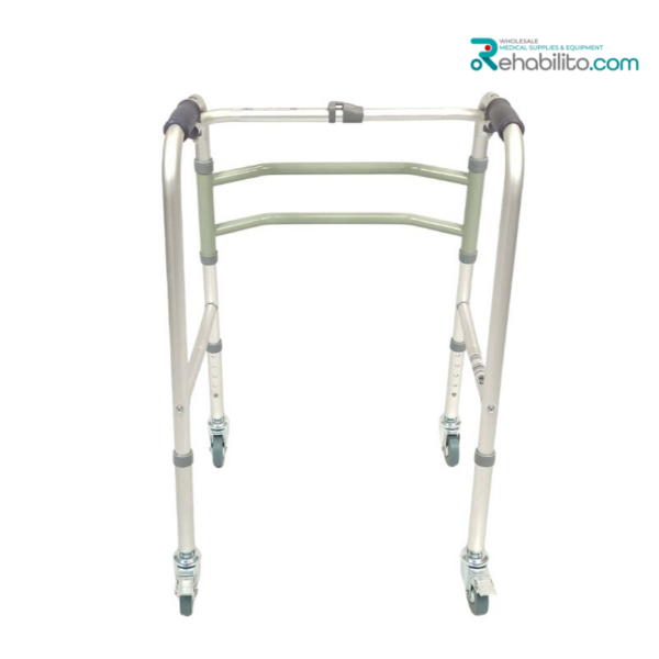 Fixed walker with 4 wheels Carter Vitea Care