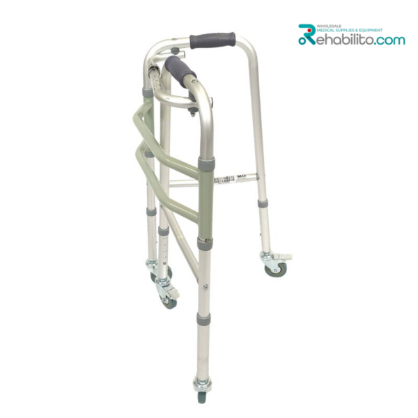 Fixed walker with 4 wheels Carter Vitea Care