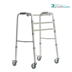 Fixed walker with 4 wheels Carter Vitea Care
