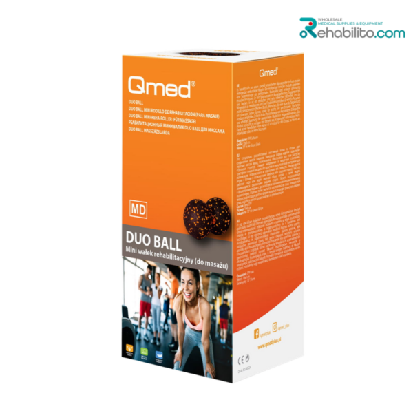Mini rehabilitation massage roller Duo Ball Qmed