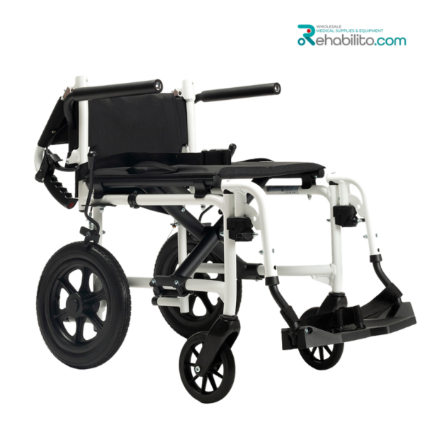 Folding aluminium transport wheelchair Bobby Evo Vermeiren