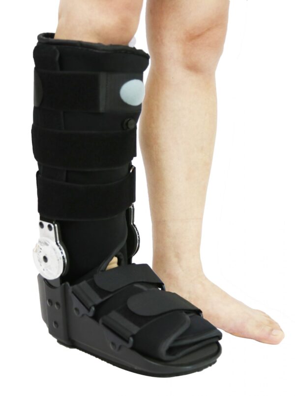 Long pneumatic foot and shin brace Qmed