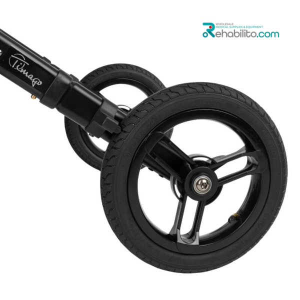 Aluminum four-wheel rollator with pneumatic wheels Ranger Timago
