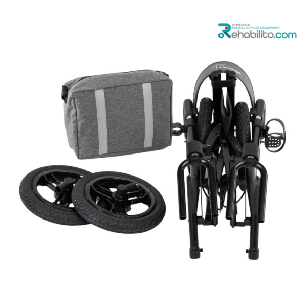 Aluminum four-wheel rollator with pneumatic wheels Ranger Timago