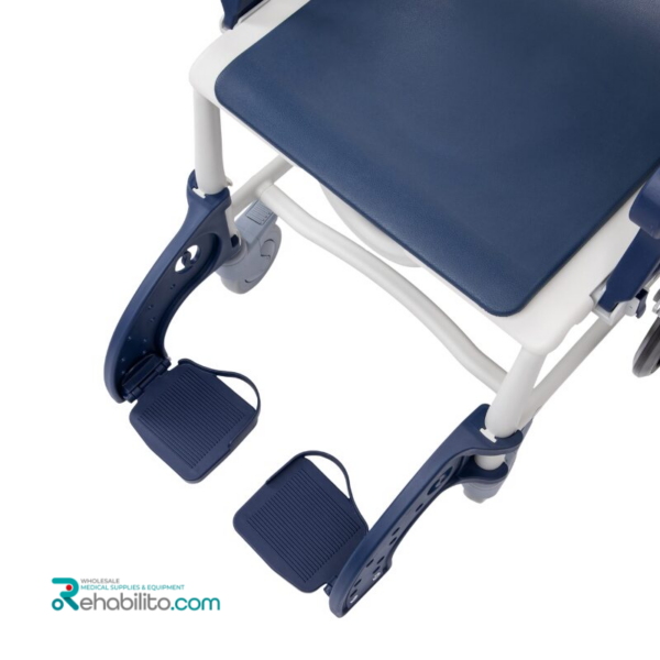 3-in-1 shower, commode & transport wheelchair with small wheels SANI-TIM Timago
