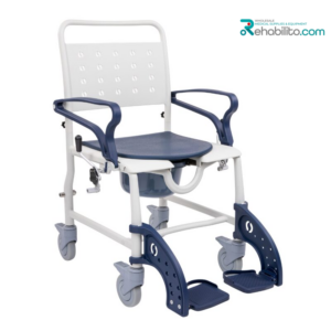 3-in-1 shower, commode & transport wheelchair with small wheels SANI-TIM Timago