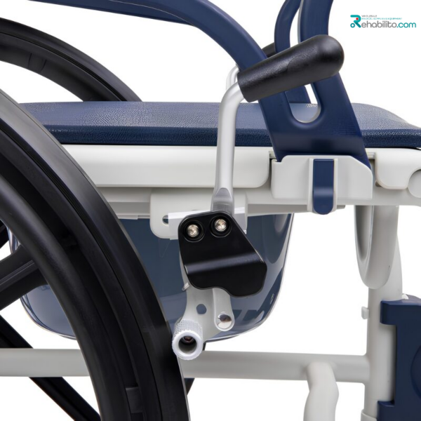 3-in-1 shower, commode & transport wheelchair with big wheels SANI-TIM Timago