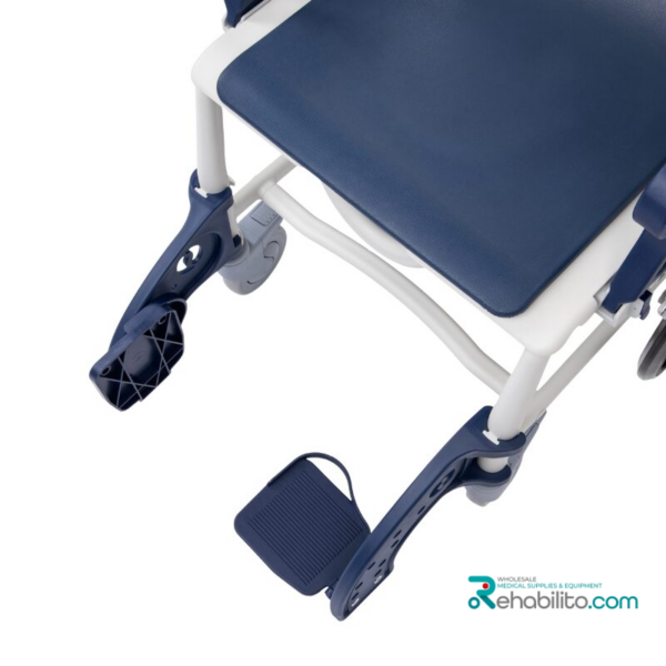 3-in-1 shower, commode & transport wheelchair with big wheels SANI-TIM Timago