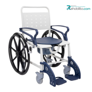 3-in-1 shower, commode & transport wheelchair with big wheels SANI-TIM Timago