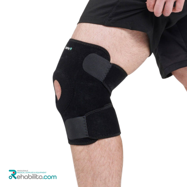 Neoprene knee brace with patellar opening and adjustable straps DrFit 6728