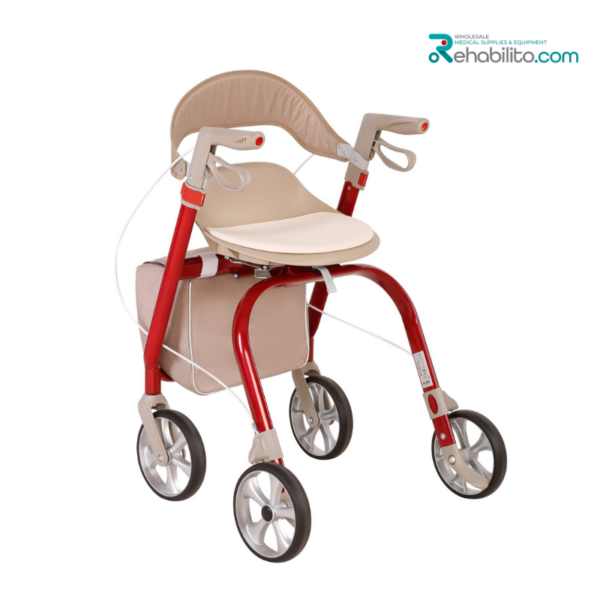4-wheeled aluminium rollator AT51139 Antar