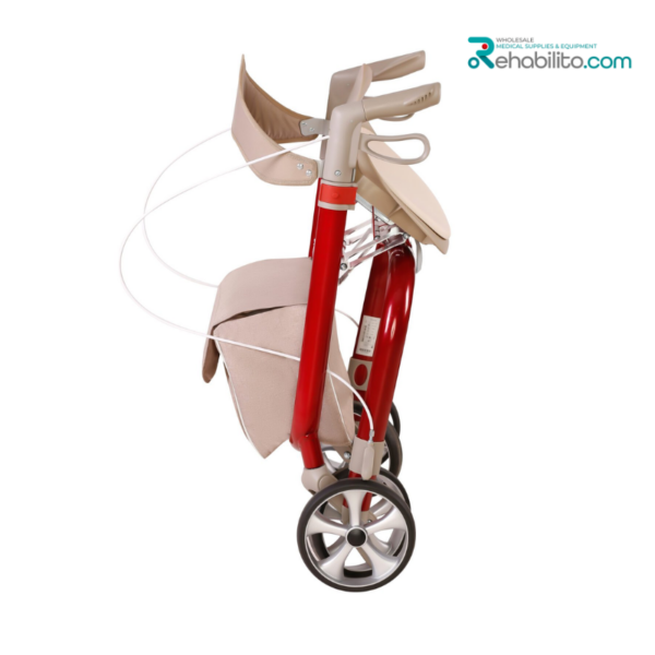 4-wheeled aluminium rollator AT51139 Antar