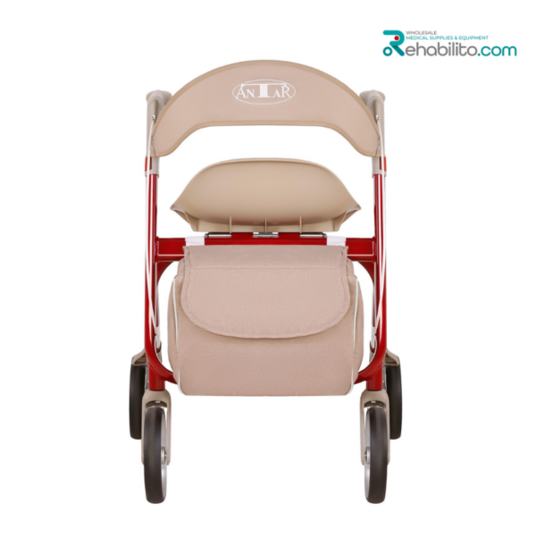 4-wheeled aluminium rollator AT51139 Antar