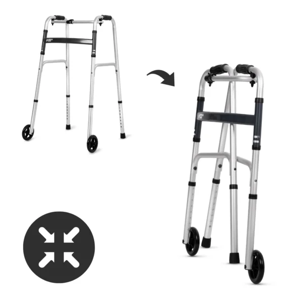 3-in-1 aluminium walking frame Step Light MS810 MSupport
