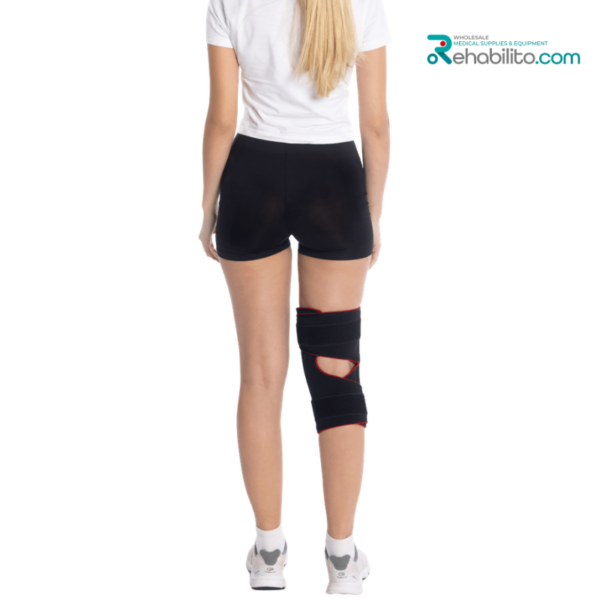 Spring-loaded knee brace MSR 101 Msupport Red